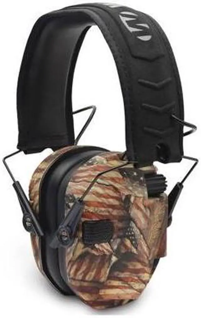 Alt view image 5 of 6 - Walker's Razor Slim Electronic Shooting Muff (American Flag), Hearing Protection