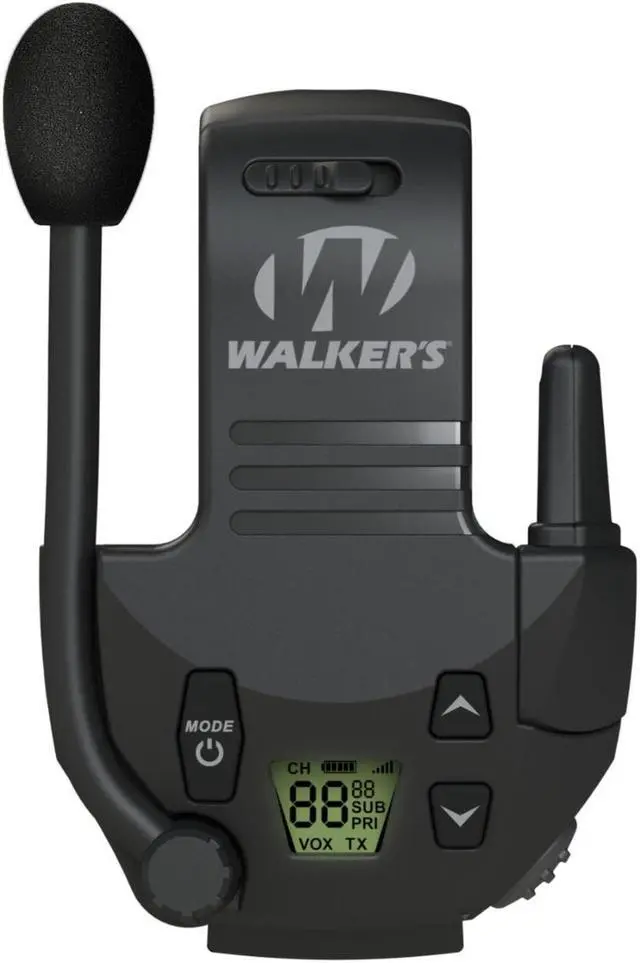 Alt view image 2 of 6 - Walkers Razor Slim Electronic Muff (Black/Pink) with Walkie-Talkie Bundle