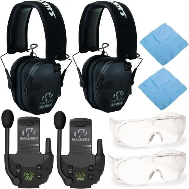 Main image of Walker's Razor Slim Electronic Muff (Black, 2-Pack) Bundle