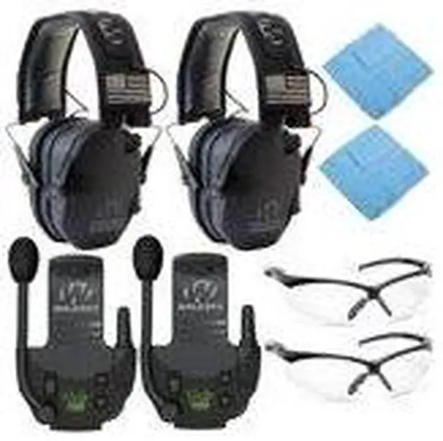 Alt view image 3 of 6 - Walker's Razor Slim Electronic Muff (Black Patriot Version, 2-Pack) Bundle