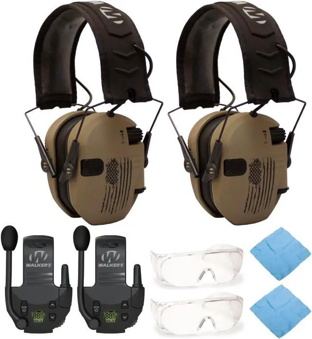 Main image of Walker's Razor Slim Electronic Shooting Hearing Protection Muff (2-Pack) Bundle
