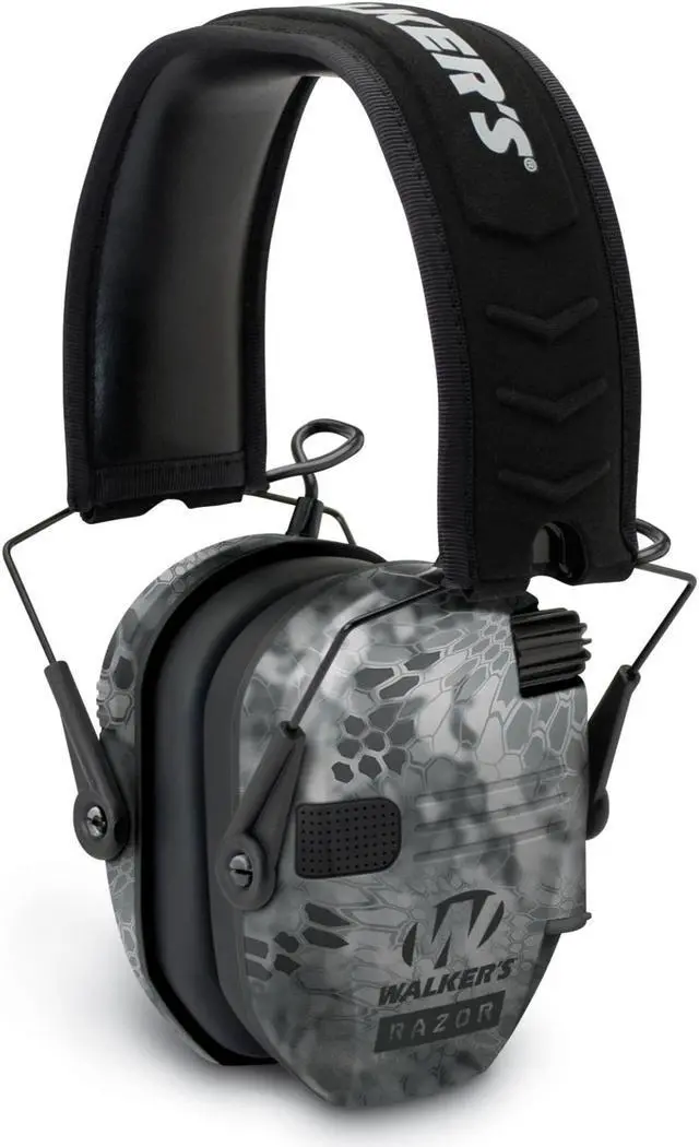 Alt view image 2 of 7 - Walker's Razor Slim Electronic Muff (Raid, 2-Pack) with Walkie Talkie and Case