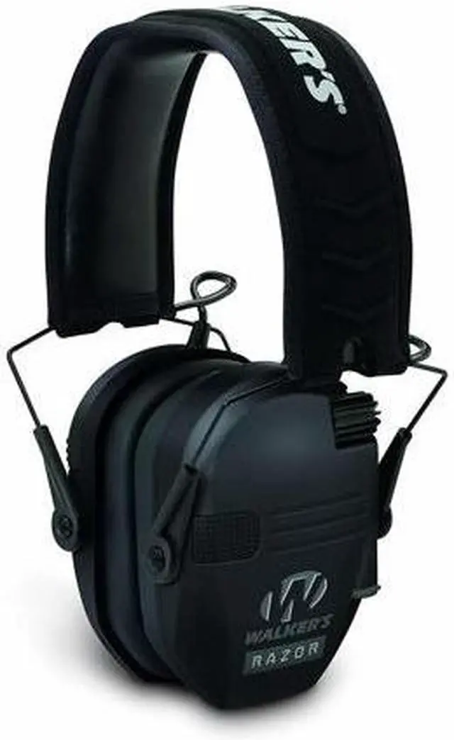 Alt view image 6 of 7 - Walker's Razor Slim Electronic Shooting Muffs 3-Pack, Black