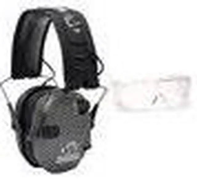 Alt view image 4 of 7 - Walker's Razor Slim Shooting Muffs (Carbon) with OTG Safety Glasses
