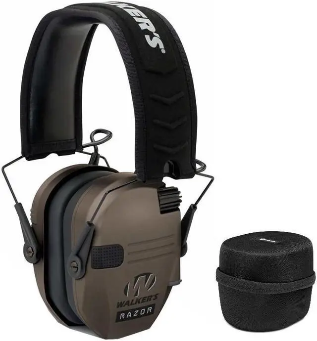 Main image of Walkers Game Ear Razor Muffs (Earth) with Protective Case