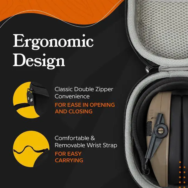 Alt view image 7 of 7 - Walkers Game Ear Razor Muffs (Earth) with Protective Case