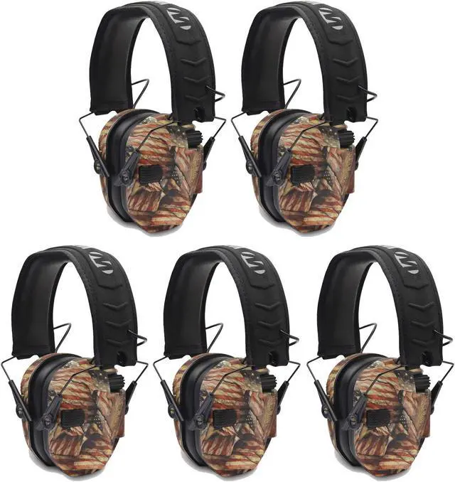Main image of Walker's Razor Slim Electronic Shooting Muffs 5-Pack, USA 2nd Amendment