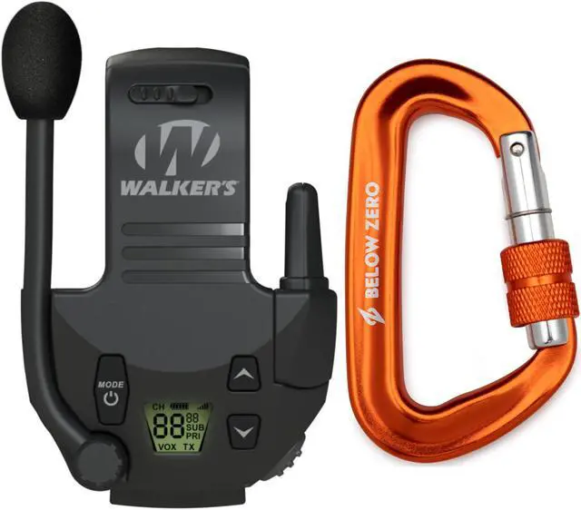 Main image of Walker's Tactical/Hunting 2-Mile Range Walkie Talkie for Razor Muffs Bundle