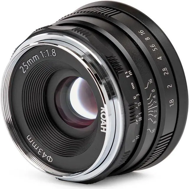 Alt view image 2 of 4 - Koah Artisans Series 25mm f/1.8 Manual Focus Lens for Fujifilm FX (Black)