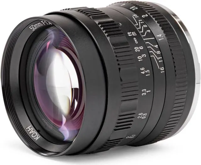 Alt view image 2 of 4 - Koah Artisans Series 50mm f/1.4 Manual Focus Lens for Fujifilm FX (Black)