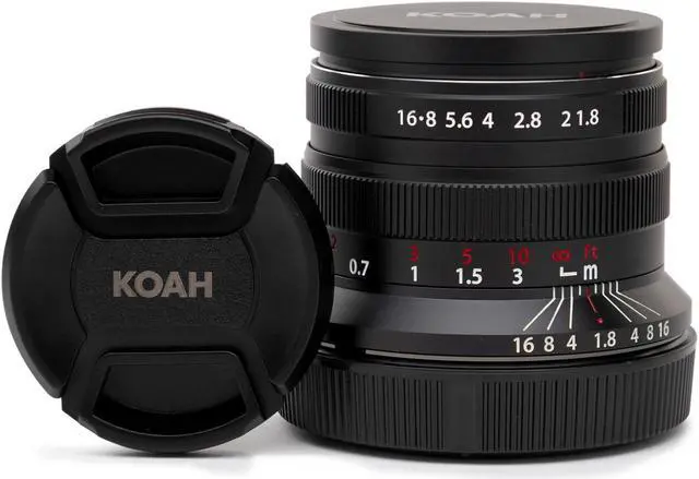 Main image of Koah Artisans 55mm f/1.8 Large Aperture Manual Focus Lens for Canon RF (Black)