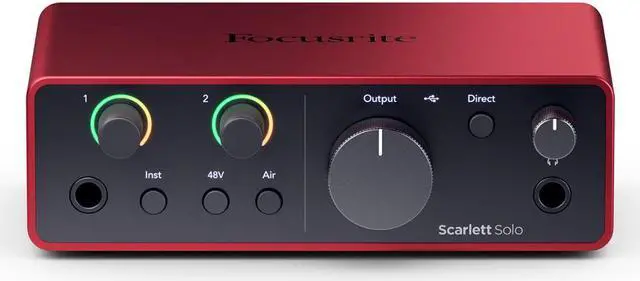 Alt view image 6 of 7 - Focusrite Scarlett Solo Studio 4th Gen USB Audio Interface w/Accessories Bundle