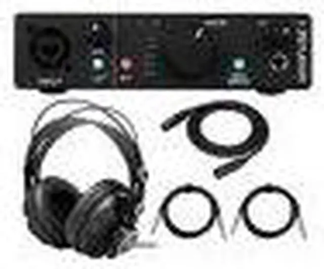 Alt view image 4 of 5 - Arturia MiniFuse 1 USB-C Audio Interface (Black) Bundle w/ Headphones and Cables