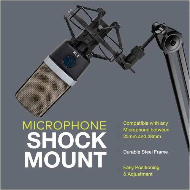 Alt view image 6 of 7 - Knox Gear Microphone Shock Mount for 25mm to 28mm Handheld Microphones