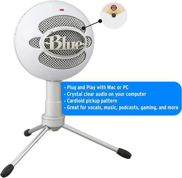 Alt view image 2 of 7 - Blue Microphones Snowball iCE Mic w/ Knox Boom Arm, Shock Mount & Pop Filter