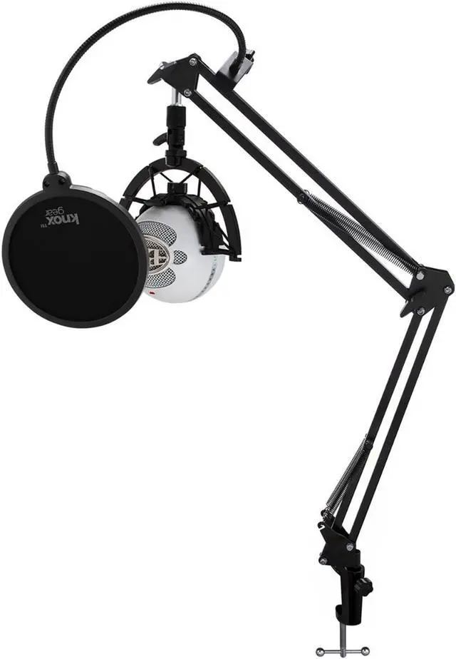 Alt view image 5 of 7 - Blue Microphones Snowball iCE Mic w/ Knox Boom Arm, Shock Mount & Pop Filter
