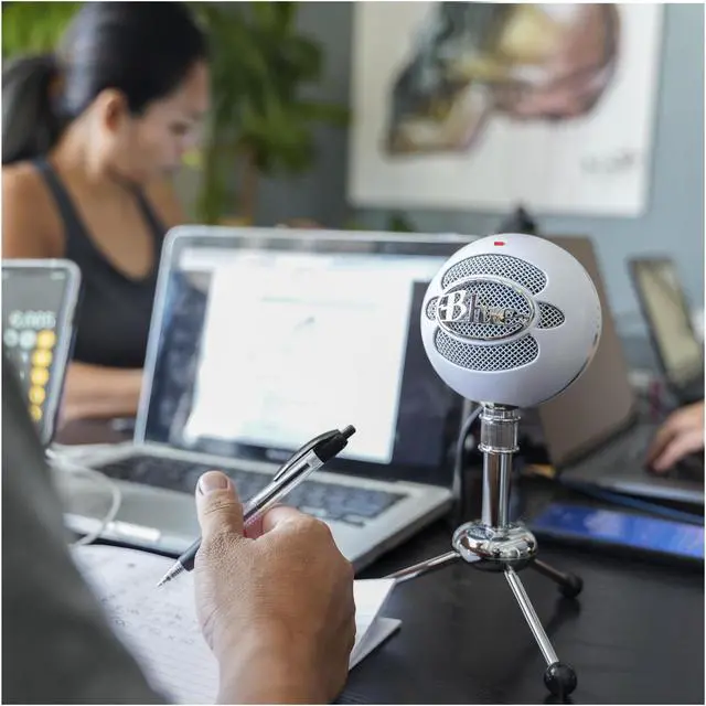 Alt view image 6 of 7 - Blue Microphones Snowball iCE Mic w/ Knox Boom Arm, Shock Mount & Pop Filter