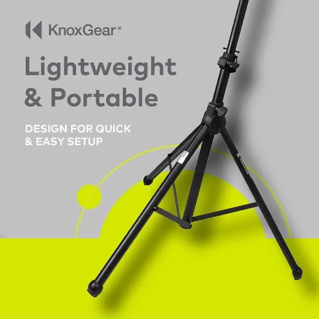 Alt view image 3 of 7 - Knox Gear Tripod Air-cushion Speaker Stand (Single)