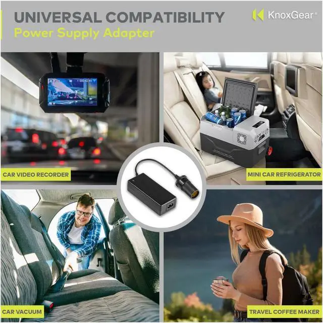 Alt view image 3 of 5 - Knox Gear AC to 12V DC Power Adapter