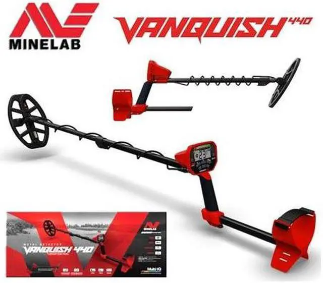 Alt view image 15 of 17 - Minelab VANQUISH 440 Metal Detector, 10x7" Double-D Coil, Multi-IQ Frequency