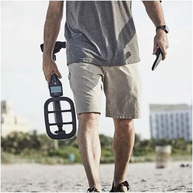 Alt view image 2 of 7 - Minelab Ultra Lightweight Go-Find 66 Metal Detector with Canvas Carry Case