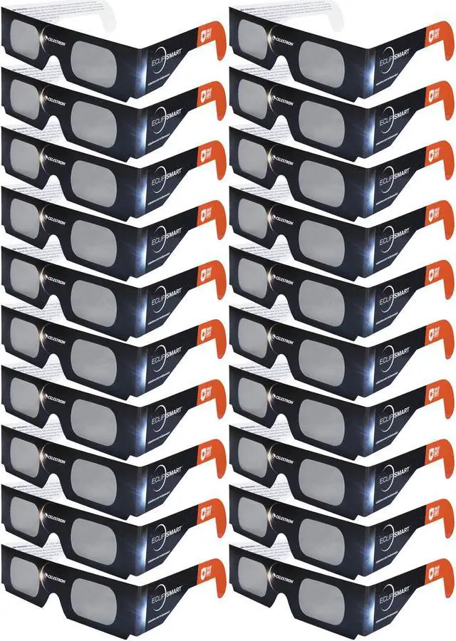 Main image of Celestron EclipSmart Safe Filter Eclipse Glasses ISO 12312-2:2015 (E) (20-Pack)