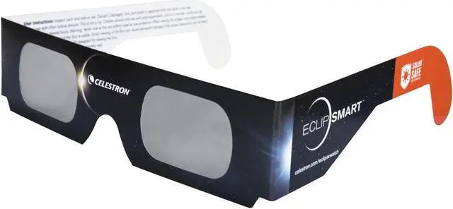 Alt view image 3 of 7 - Celestron EclipSmart Safe Filter Eclipse Glasses ISO 12312-2:2015 (E) (20-Pack)