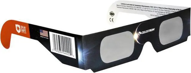 Alt view image 6 of 7 - Celestron EclipSmart Safe Filter Eclipse Glasses ISO 12312-2:2015 (E) (20-Pack)