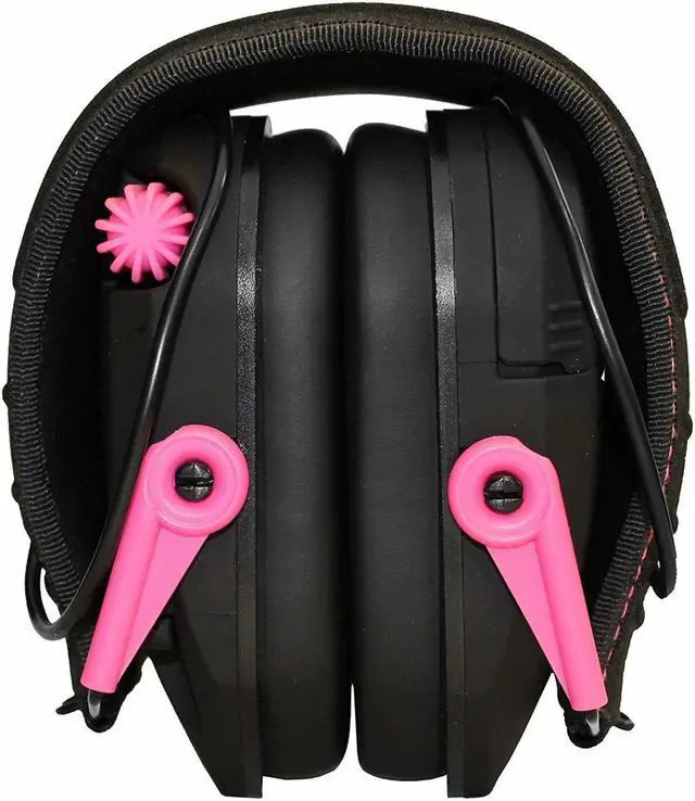 Alt view image 5 of 6 - Walkers Razor Shooting Muff (Black) with Walkie Talkie and OTG Glasses Kit