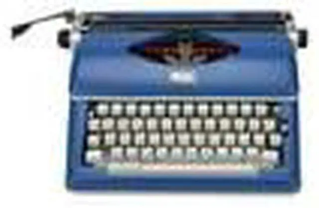 Alt view image 3 of 7 - Royal Consumer Classic Retro Manual Typewriter (Classic Blue)