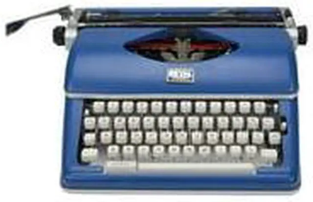 Alt view image 2 of 7 - Royal Consumer Classic Retro Manual Typewriter (Classic Blue)