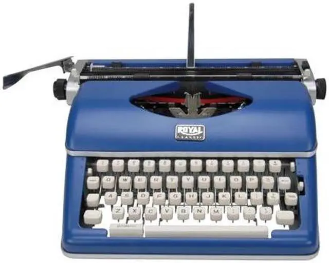 Alt view image 4 of 7 - Royal Consumer Classic Retro Manual Typewriter (Classic Blue)