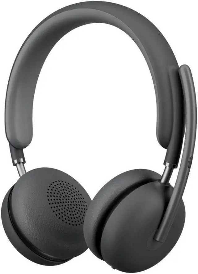 Alt view image 9 of 14 - Logitech Zone Wireless 2 Headset - Wireless - Bluetooth - 164 ft - 20 Hz - 20 kHz - Over-the-head - Omni-directional, MEMS Technology Microphone - Graphite
