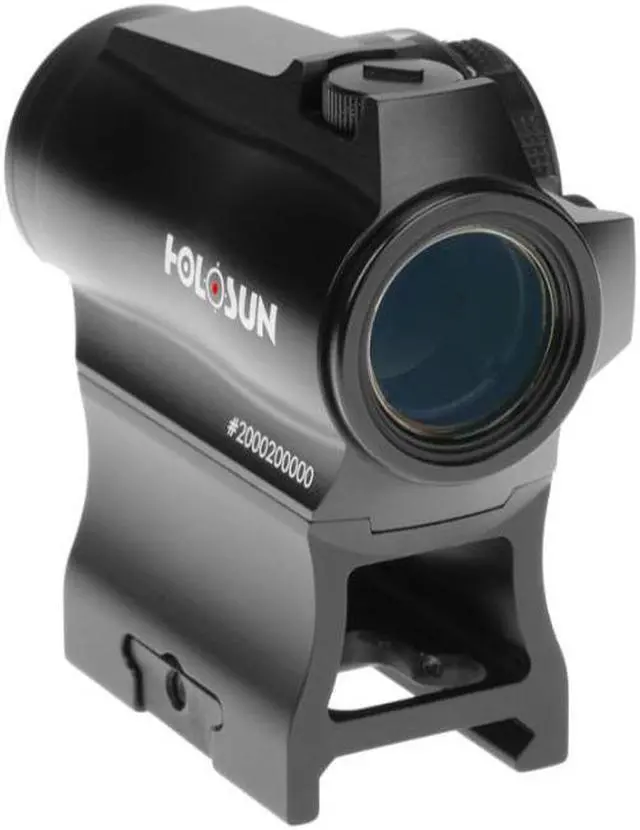 Alt view image 3 of 4 - HOLOSUN HE503R-GD Black Anodized 1x 20mm 2/65 MOA Gold Dot & Circle Reticle