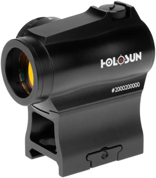 Main image of HOLOSUN HE503R-GD Black Anodized 1x 20mm 2/65 MOA Gold Dot & Circle Reticle