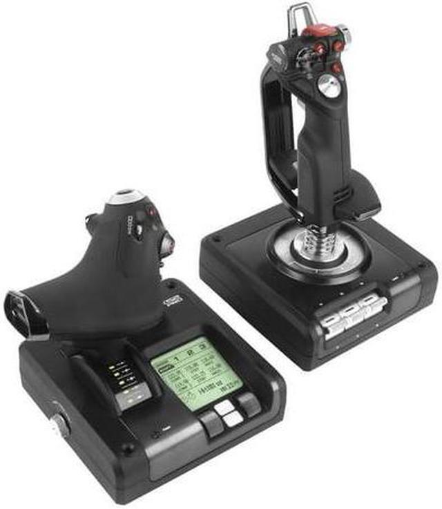 Alt view image 9 of 14 - Logitech G Saitek X52 Pro Flight Control System for PC - Black