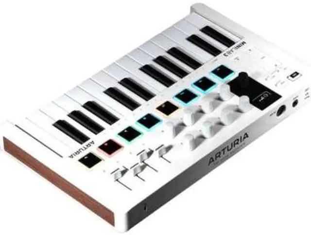 Alt view image 5 of 7 - Arturia MiniLab 3 Mini Hybrid Keyboard Controller with Creative Software (White)