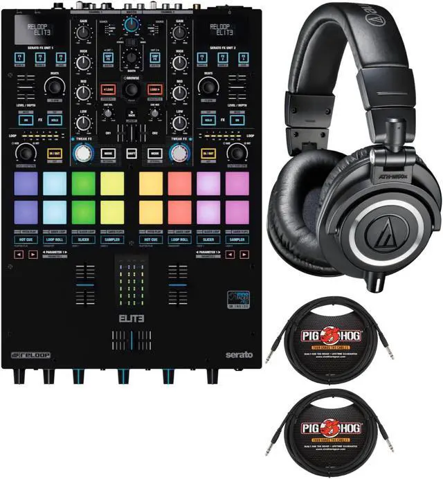 Main image of Reloop Elite High Performance DVS Mixer for Serato with Headphones and Cables