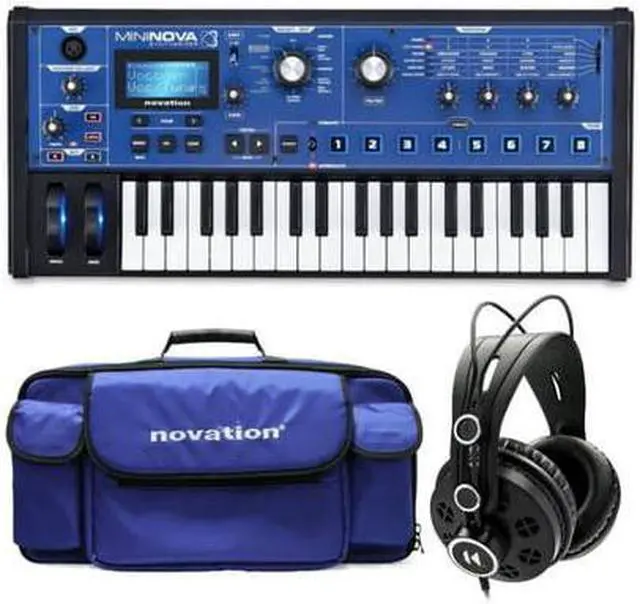 Main image of Novation MiniNova Synthesizer Bundle with Carry Case and Knox Studio Headphones