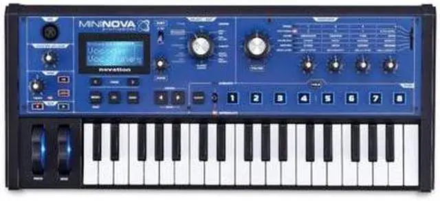 Alt view image 6 of 7 - Novation MiniNova Synthesizer Bundle with Carry Case and Knox Studio Headphones