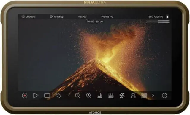 Alt view image 2 of 7 - Atomos Ninja Ultra 5.2' 4K HDMI Recording Monitor with Accessory Bundle
