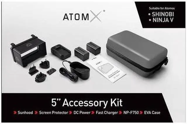 Alt view image 8 of 11 - Atomos 5" Accessory Kit for Shinobi, Shinobi SDI, Ninja V Monitors - ATOMACCKT2