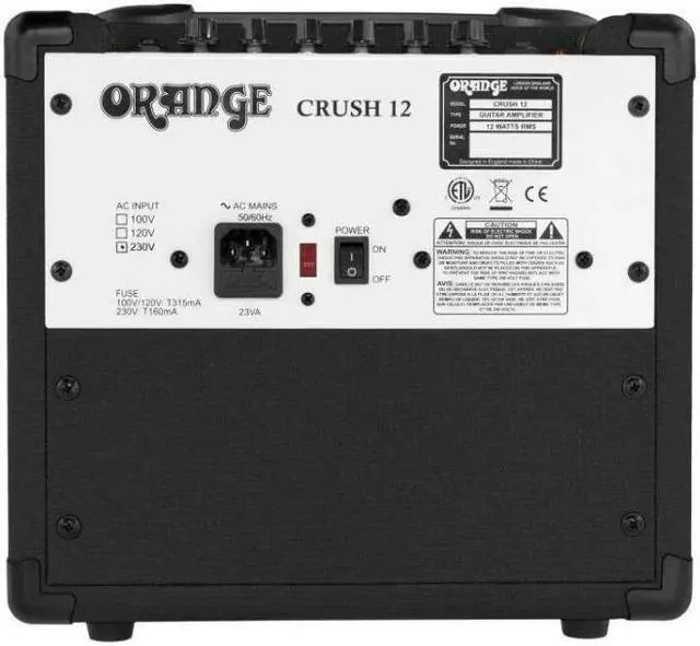 Alt view image 5 of 5 - Orange Amplifiers Crush 12 (Black)