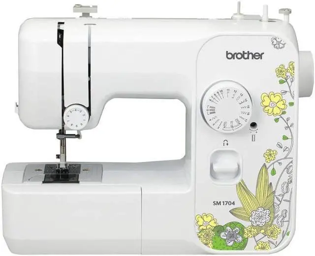 Alt view image 2 of 4 - Brother SM1704 17-Stitch Lightweight Sewing Machine (White) with Threads Set
