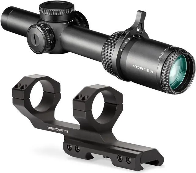 Main image of Vortex Strike Eagle 1-8x24 FFP EBR-8 MOA Riflescope with Cantilever Mount