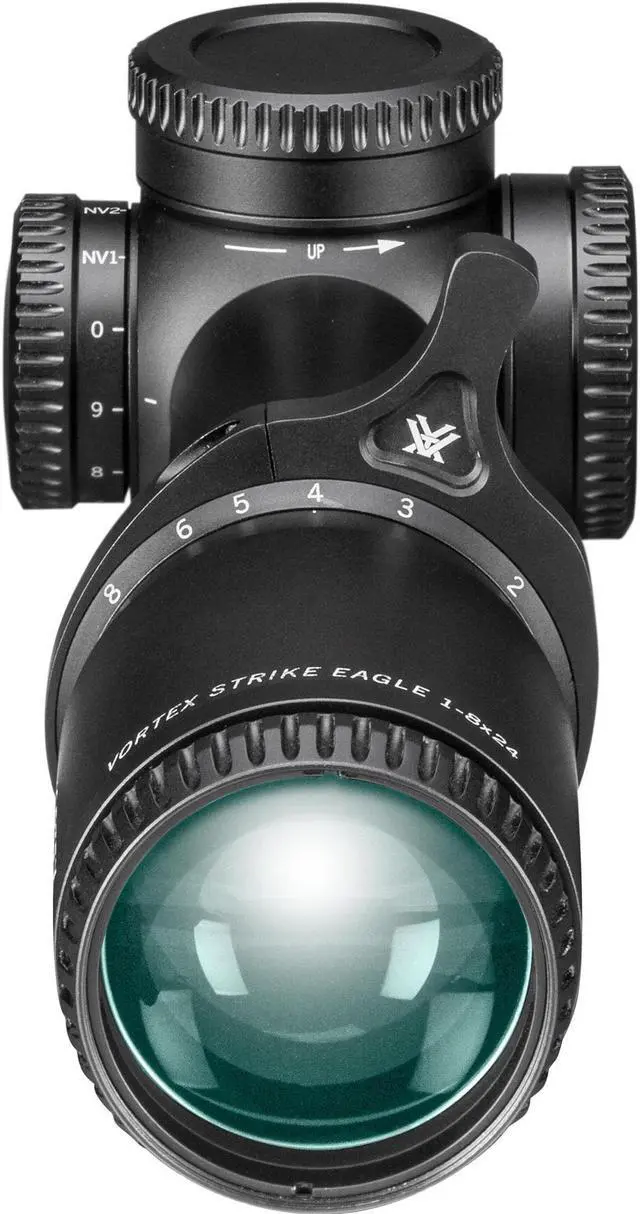 Alt view image 7 of 7 - Vortex Strike Eagle 1-8x24 FFP EBR-8 MOA Riflescope with Cantilever Mount
