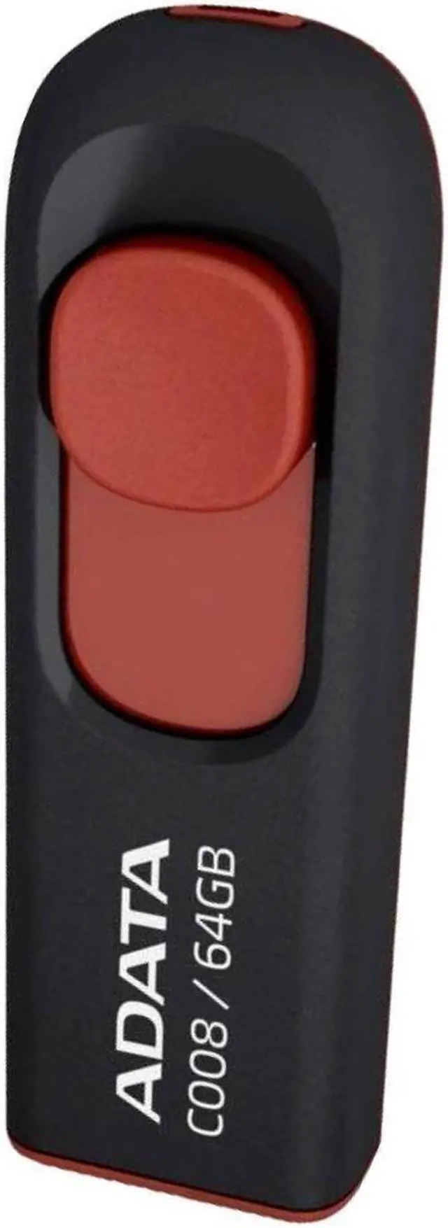 Alt view image 5 of 6 - ADATA 64GB USB 2.0 Retractable Capless Flash Drive (Red)
