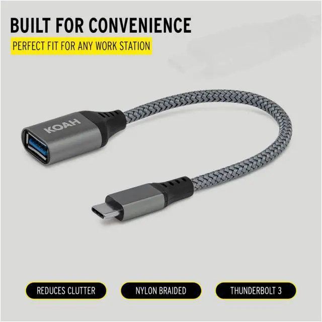 Alt view image 6 of 7 - Koah USB 3.0 to USB-C Adapter (Up to 5Gbps Data Transfer Speeds)