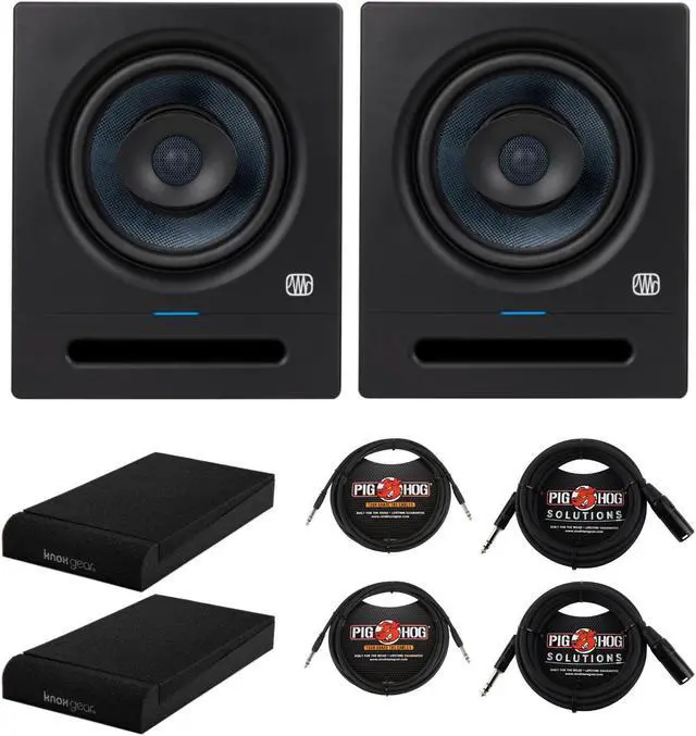 Main image of PreSonus Eris Pro 6 6-Inch 2-Way Studio Monitors with 1/4-Inch TRS Cables Bundle