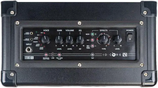 Alt view image 4 of 6 - Blackstar ID:Core 10 V4 Stereo Digital Combo Amplifier with Super Wide Stereo Sound, CabRig Lite, Blackstars Patented ISF Tone Control and USB-C Connectivity (10-Watt)